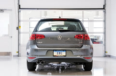 AWE Touring Edition Exhaust for VW MK7 Golf 1.8T - Chrome Silver Tips (90mm) - Mounted