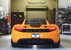 AWE Performance Exhaust for McLaren MP4-12C - Machined Tips - Mounted