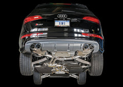 AWE Touring Edition Exhaust for 8R SQ5 - Quad Outlet, Chrome Silver Tips - Mounted