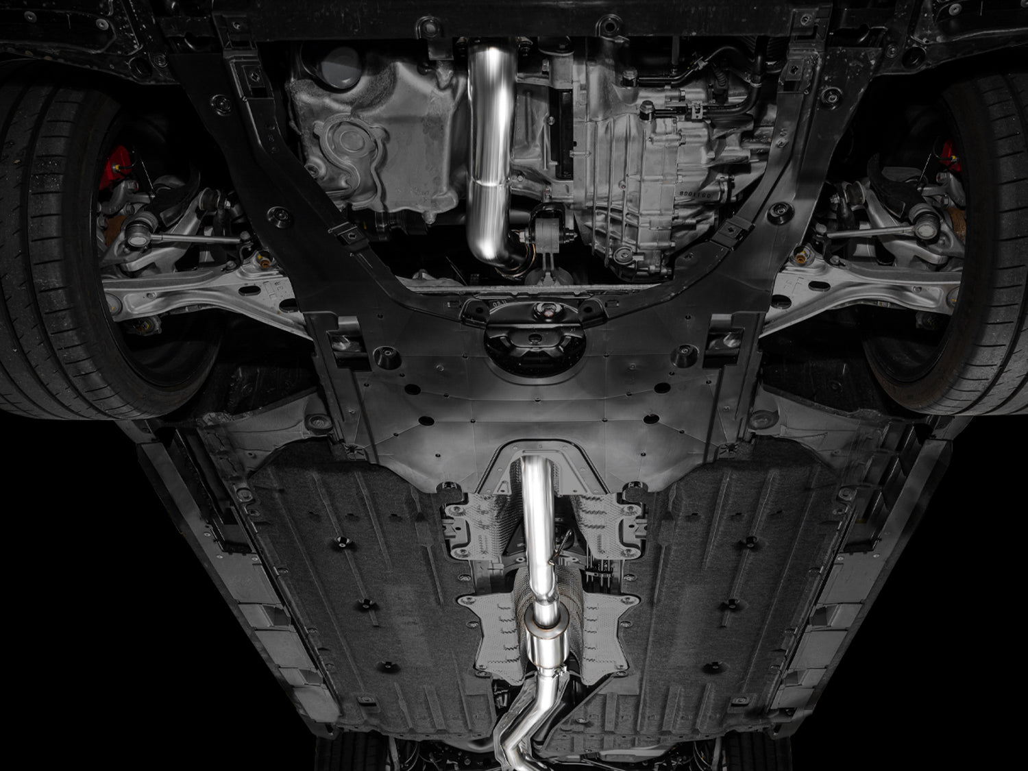 AWE Track Edition Exhaust for DE5 Integra Type-S - Triple Diamond Black Tips - Mounted