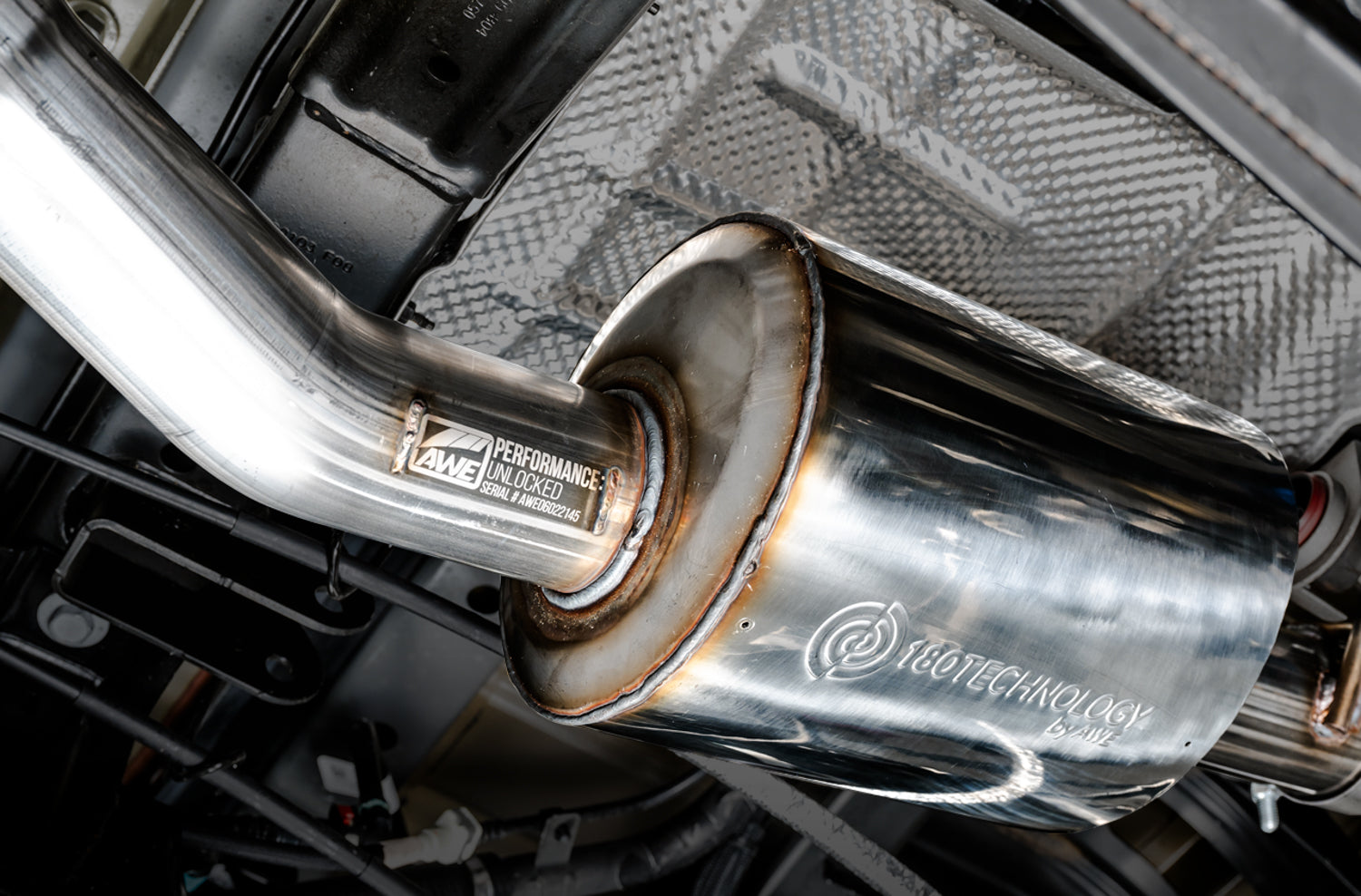 AWE Trail Edition Catback Exhaust for Jeep JT 3.6L - Close Up