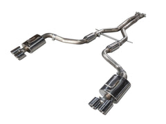 AWE Track Edition Performance Exhaust System for 970 Panamera Turbo - Chrome Silver Tips - Primary