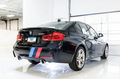 AWE Touring Edition Axle Back Exhaust for BMW F3X 340i / 440i - Diamond Black Tips (102mm) - Mounted