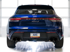 AWE Touring Edition Catback Exhaust for '22+ Porsche Macan 2.9TT - Diamond Black Tips - Mounted