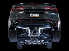 AWE Track Edition Axle-back Exhaust for Gen6 Camaro SS / LT1 - Chrome Silver Tips (Dual Outlet) - Mounted