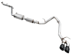 AWE 0FG Exhaust for 4th Gen Toyota Tacoma - Dual Diamond Black Tips - Primary