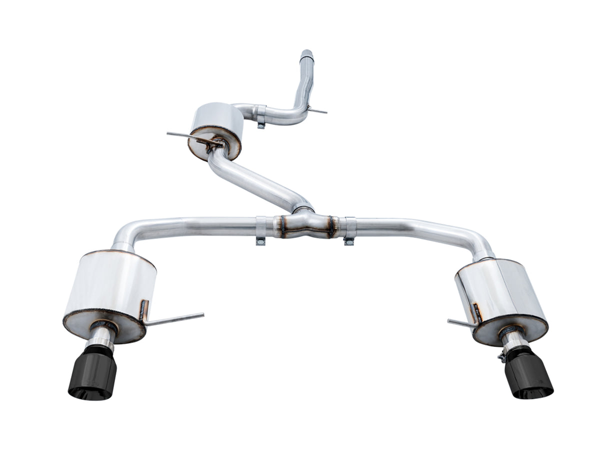 AWE Touring Edition Exhaust for MK7 Jetta GLI w/ High Flow Downpipe (not included) - Diamond Black Tips - Primary