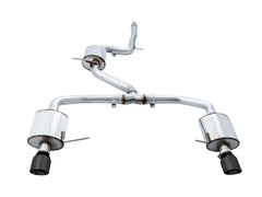 AWE Touring Edition Exhaust for MK7 Jetta GLI w/ High Flow Downpipe (not included) - Diamond Black Tips - Primary
