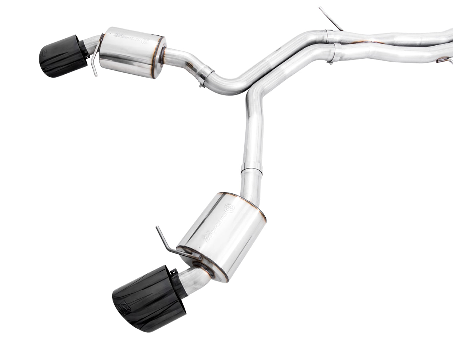 AWE Touring Edition Exhaust for Audi B9.5 RS 5 Coupe - Diamond Black RS-style Tips - out of package