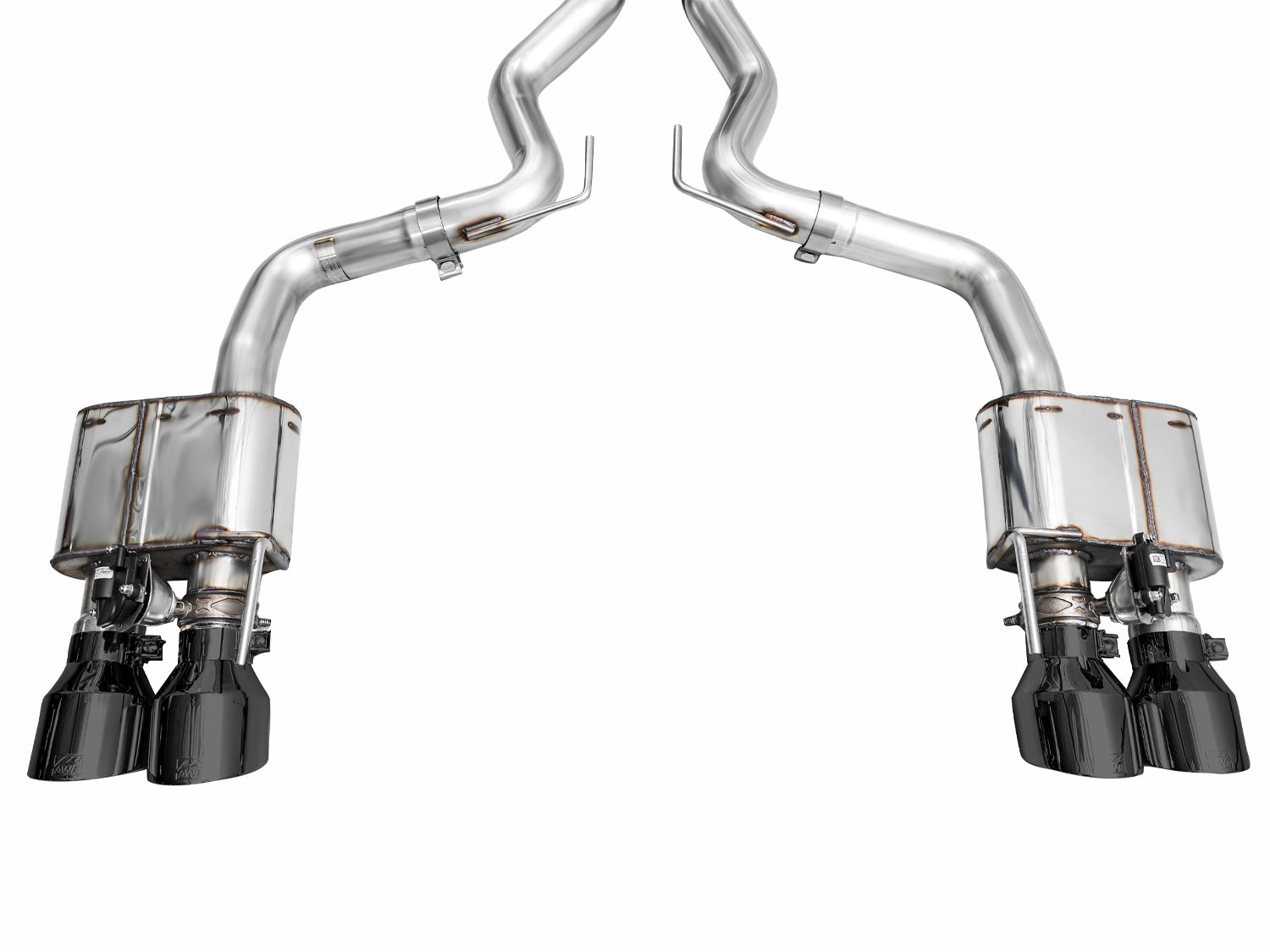 AWE SwitchPath™ Exhaust for S650 Ford Mustang GT Fastback - Quad Diamond Black Tips - out of package