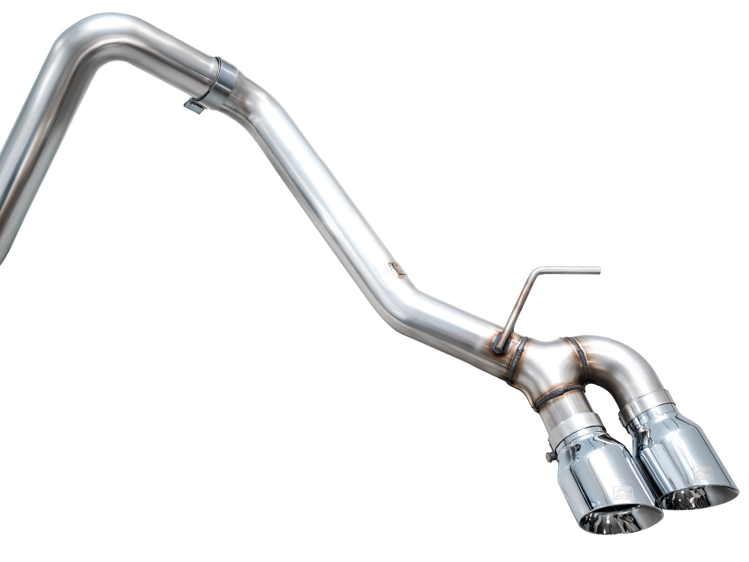 AWE 0FG Exhaust for 4th Gen Toyota Tacoma - Dual Chrome Silver Tips - out of package