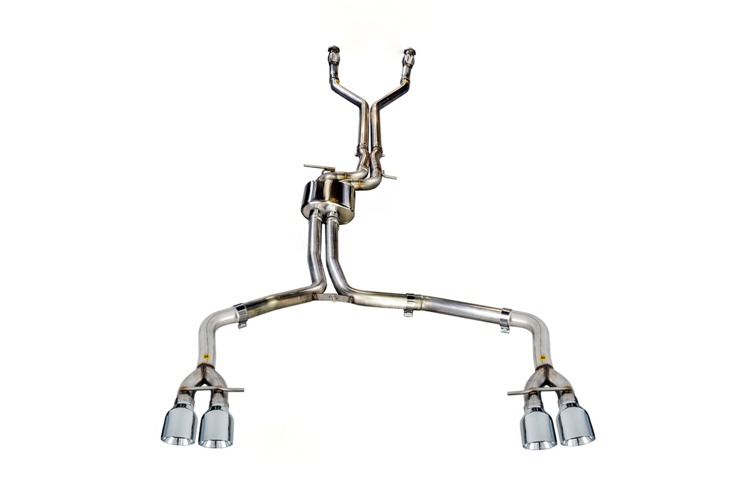 AWE Track Edition Exhaust for Audi C7 S7 4.0T - Chrome Silver Tips - Primary