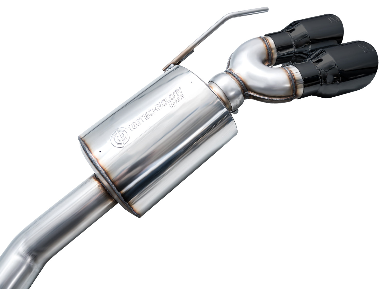 AWE Touring Edition Exhaust for Ford Explorer ST - Diamond Black Tips - out of package