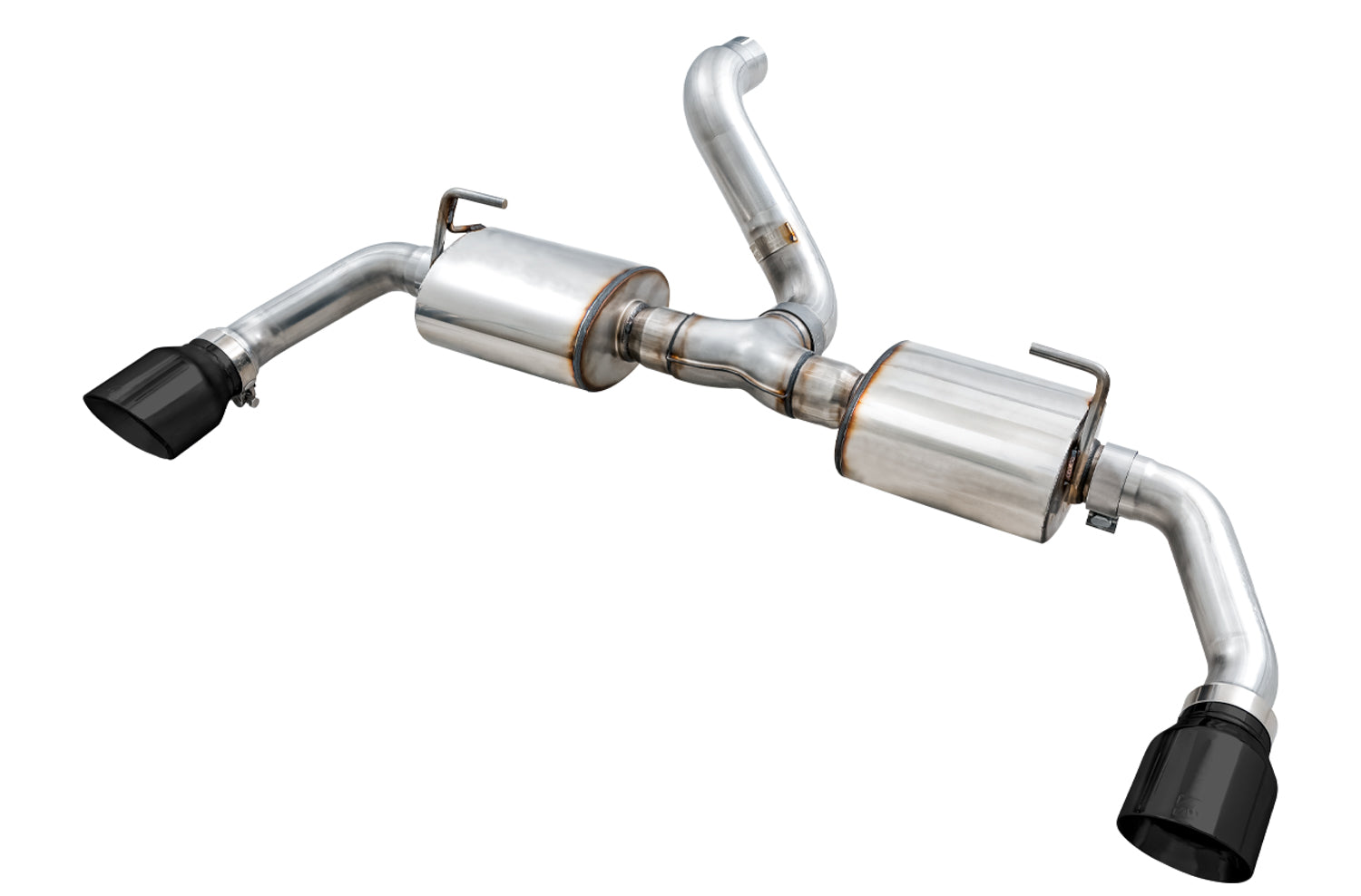 AWE Tread Edition Axleback Dual Exhaust for Jeep JL/JLU 3.6L/2.0T - Diamond Black Tips - Primary