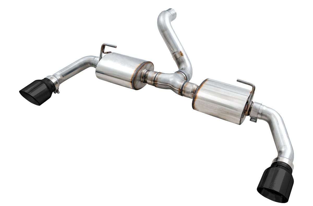AWE Tread Edition Axleback Dual Exhaust for Jeep JL/JLU 3.6L/2.0T - Diamond Black Tips - Primary