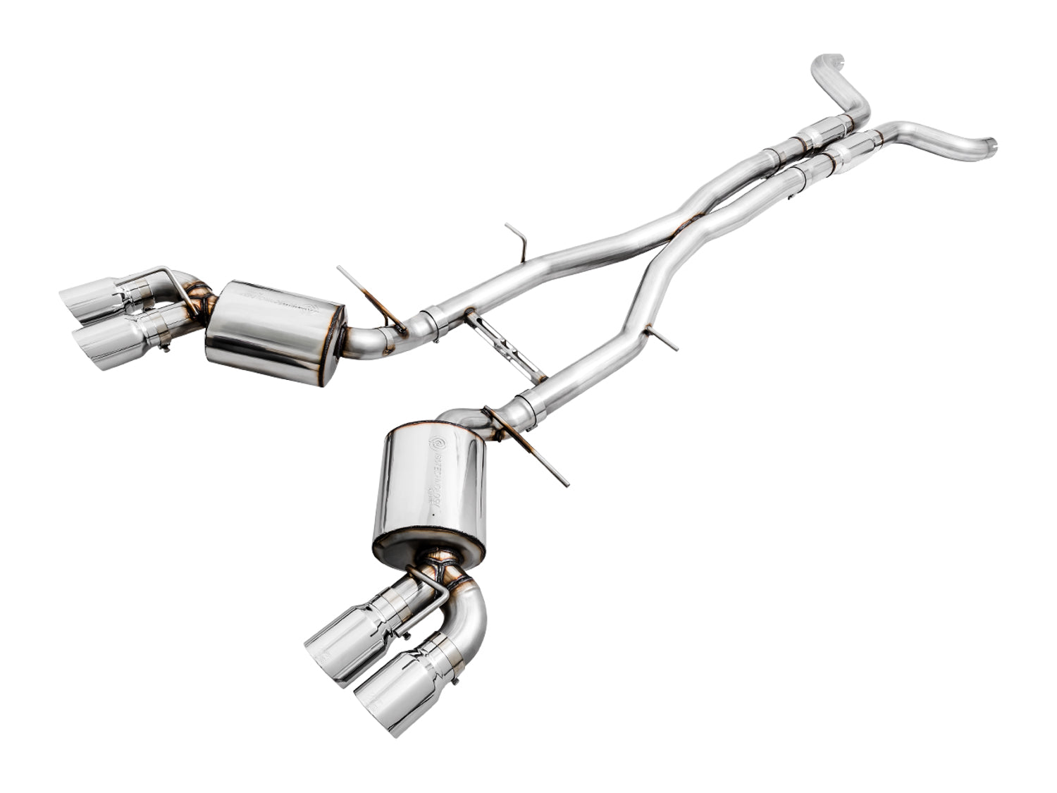 AWE Touring Edition Cat-back Exhaust for Gen6 Camaro SS / ZL1 / LT1 - Resonated - Chrome Silver Tips (Quad Outlet) - Primary