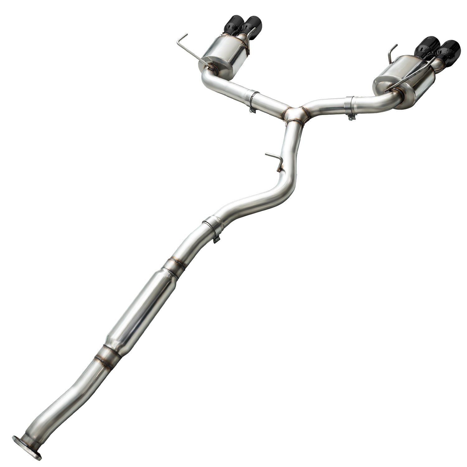 AWE Touring Edition Exhaust for 2015+ VA WRX Sedan - Diamond Black Quad Tips (102mm) - out of package