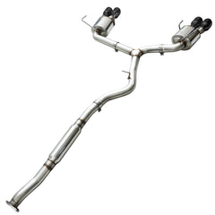 AWE Touring Edition Exhaust for 2015+ VA WRX Sedan - Diamond Black Quad Tips (102mm) - out of package