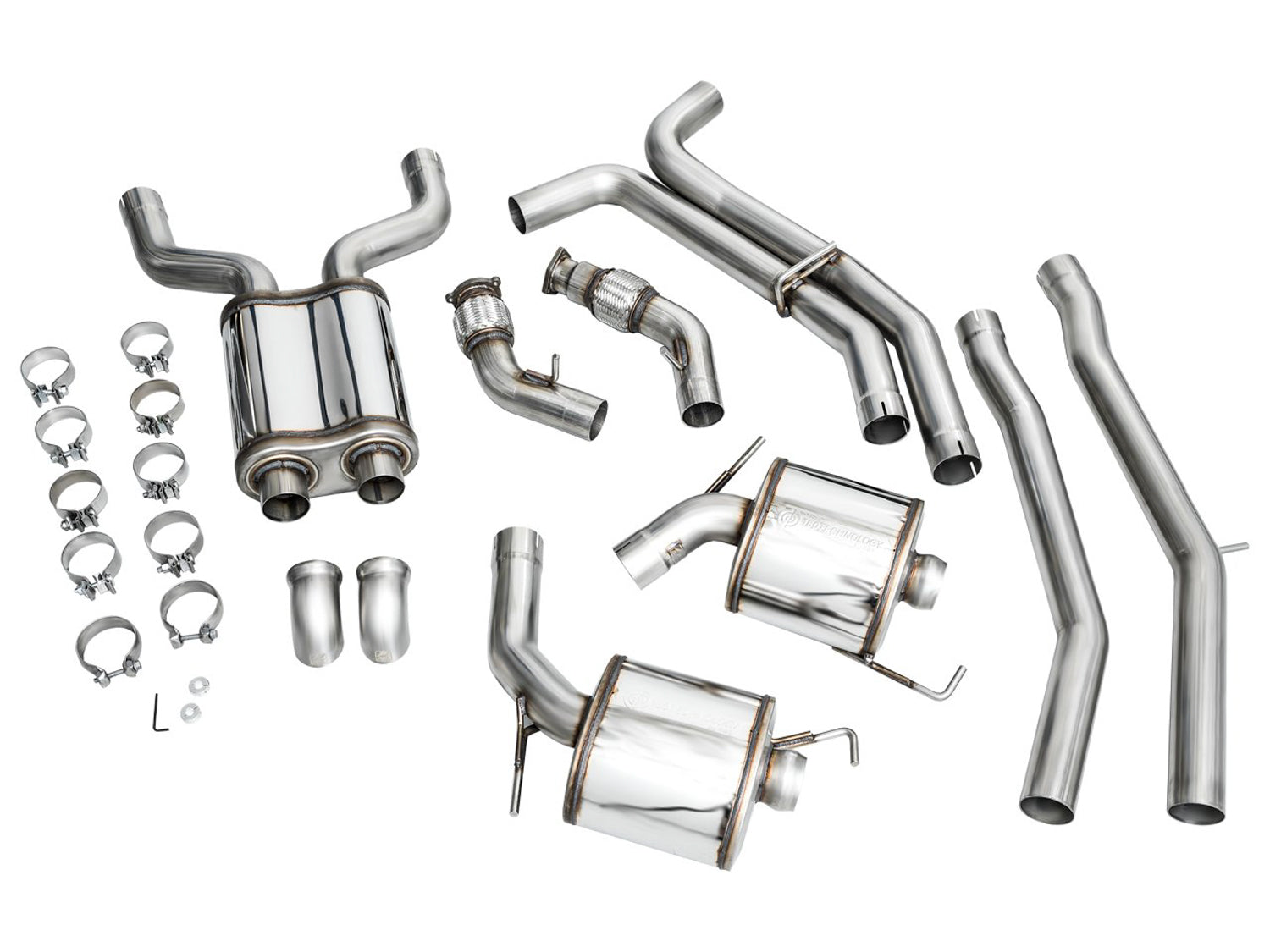 AWE Touring Edition Exhaust for Audi C8 A6/A7 - Turndowns - out of package