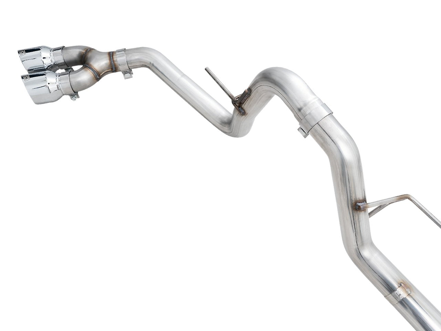 AWE 0FG Dual Side Exit Exhaust for '21+ Ford F-150 - 4.5" Chrome Silver Tips - out of package