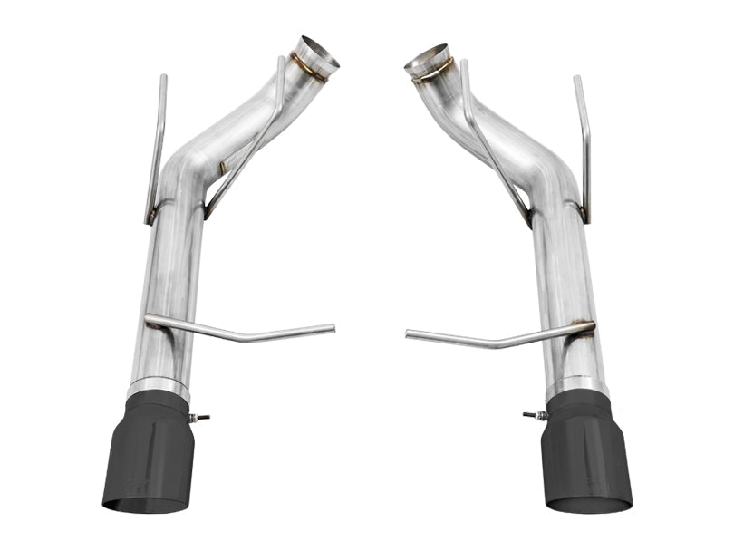 AWE Track Edition Axle-back Exhaust for the S197 Ford Mustang GT - Diamond Black Tips - out of package