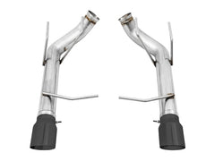 AWE Track Edition Axle-back Exhaust for the S197 Ford Mustang GT - Diamond Black Tips - out of package