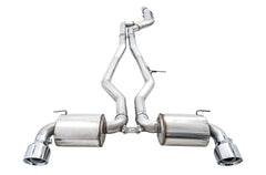 AWE Non-Resonated Touring Edition Exhaust for A90 Supra - 5" Chrome Silver Tips - out of package