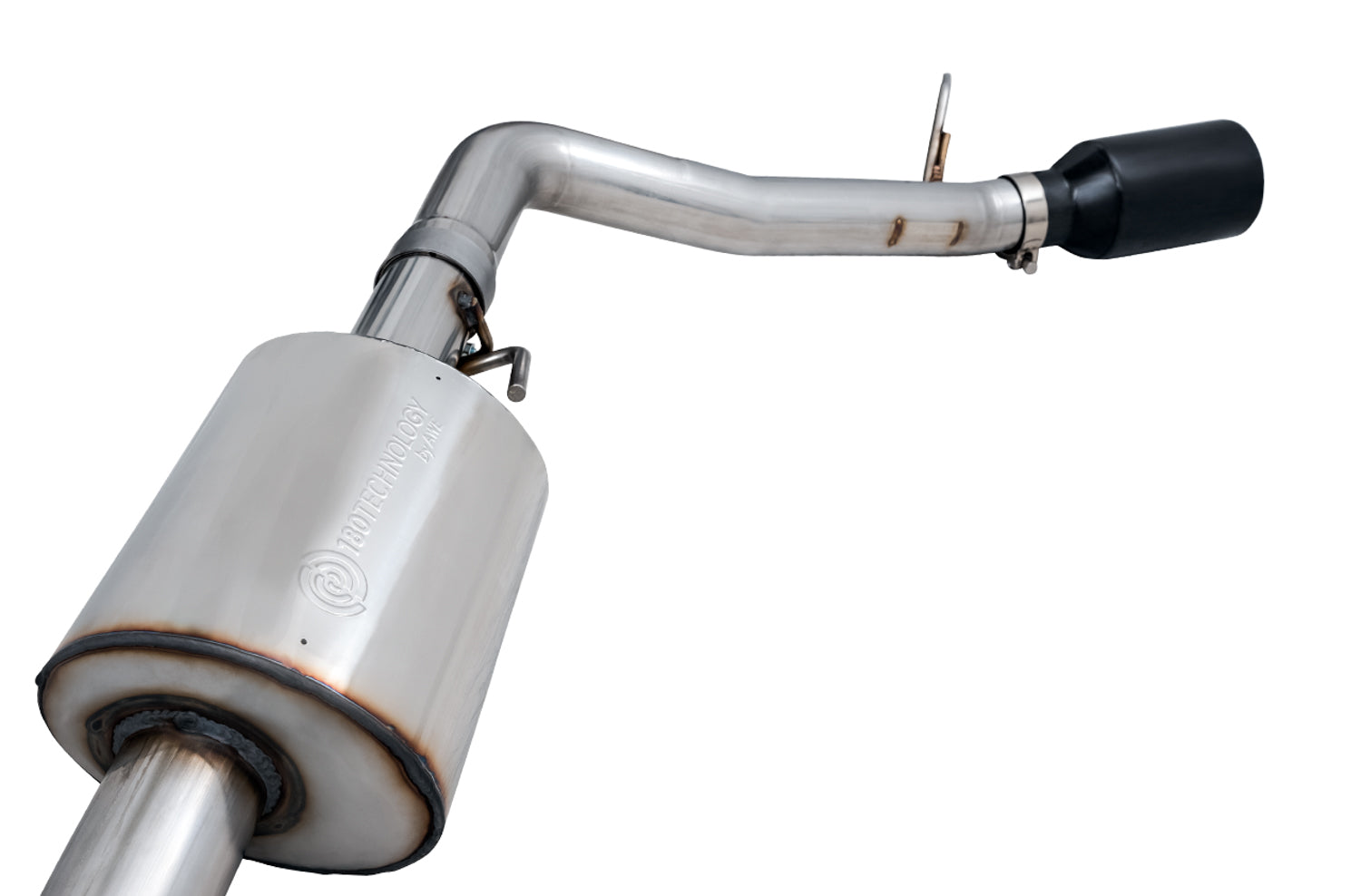 AWE Tread Edition Catback Single-Side Exhaust for Jeep JT 3.6L - Diamond Black Tip - Close Up
