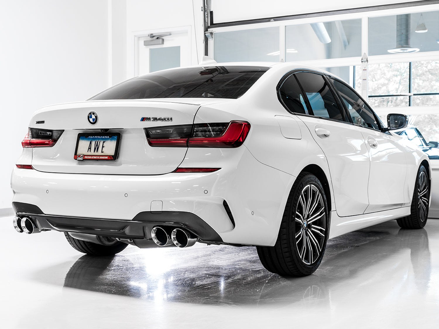 AWE Resonated Touring Edition Exhaust for G2X M340i / M440i - Chrome Silver - Mounted