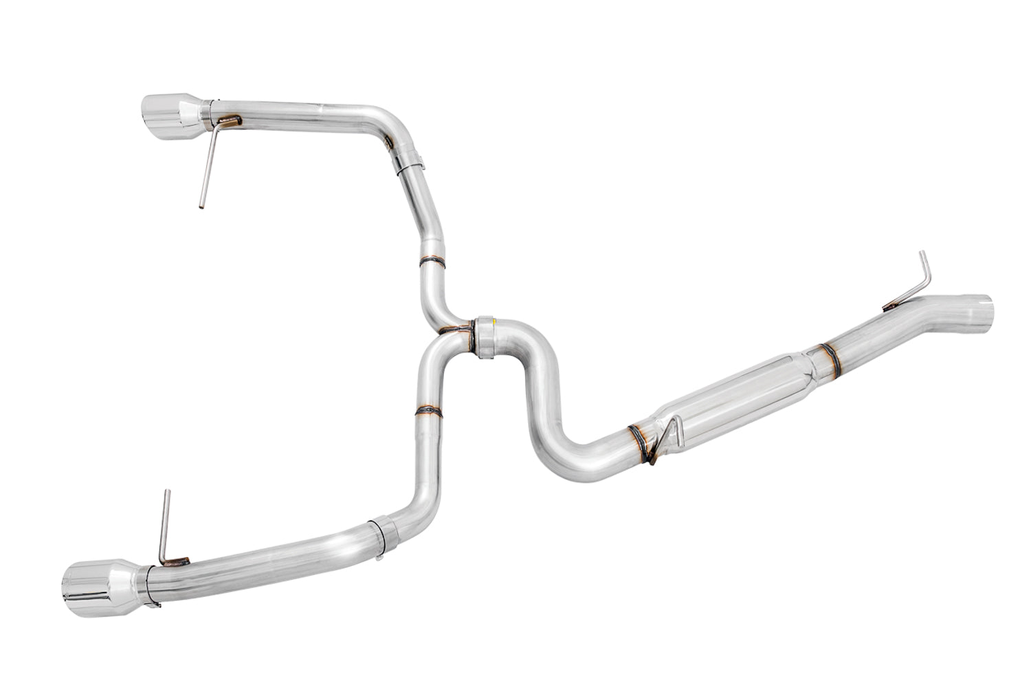 AWE Track Edition Exhaust for VW Golf Alltrack / Sportwagen 4Motion - Chrome Silver Tips - out of package