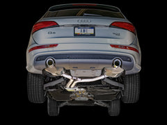 AWE Touring Edition Exhaust for 8R Q5 3.0T Dual Outlet, Diamond Black Tips - Mounted