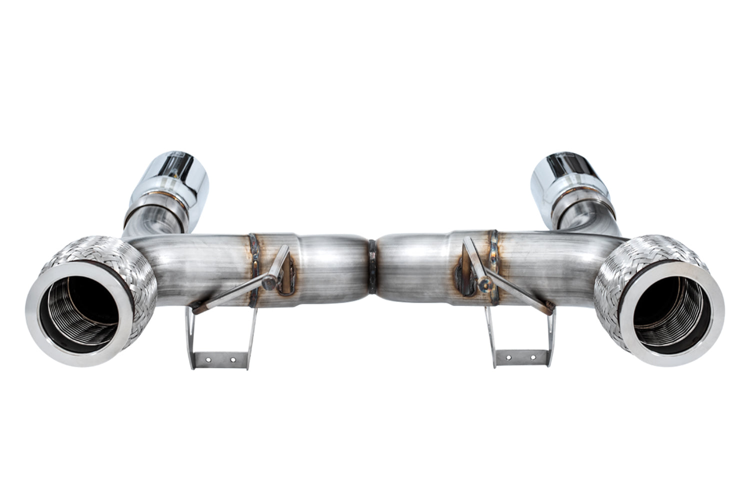 AWE Performance Exhaust for McLaren 720S - Chrome Silver Tips - out of package