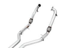 AWE Track Edition Exhaust for Audi B9 S5 Sportback - Non-Resonated - Chrome Silver 102mm Tips - out of package