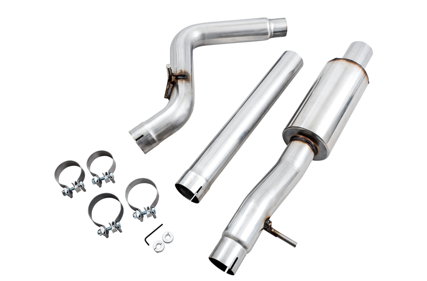 AWE Resonated Mid Pipe for Jeep JK/JKU 3.6L - out of package