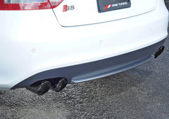 AWE Touring Edition Exhaust System for S5 Cabrio (Exhaust + Non-Resonated Downpipes) - Diamond Black Tips - Mounted