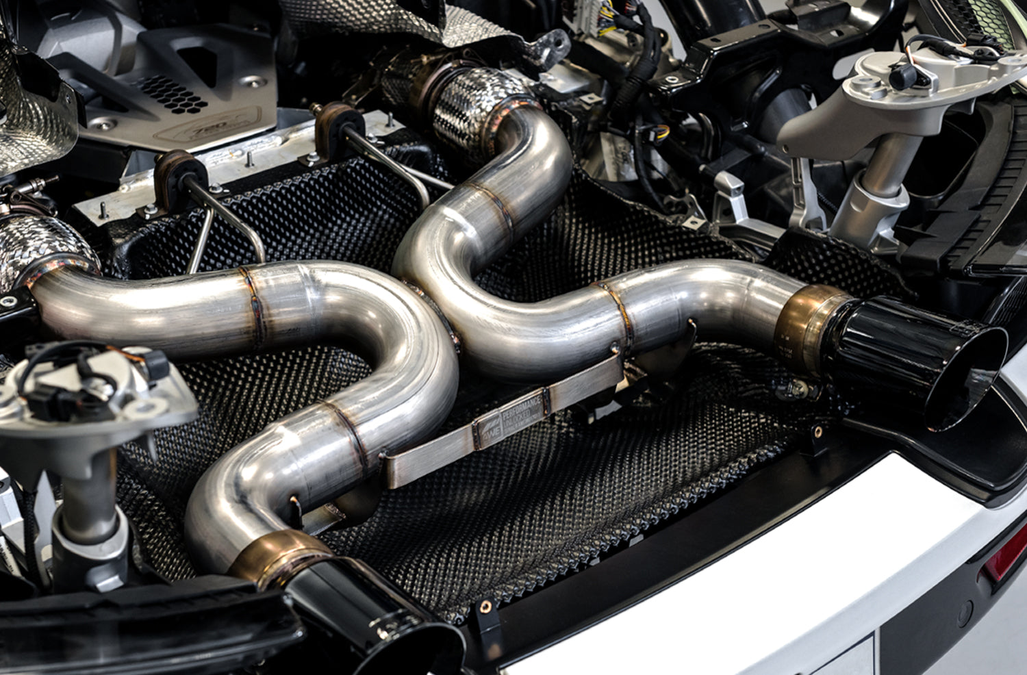 AWE Performance Exhaust for McLaren 720S - Diamond Black Tips - Primary