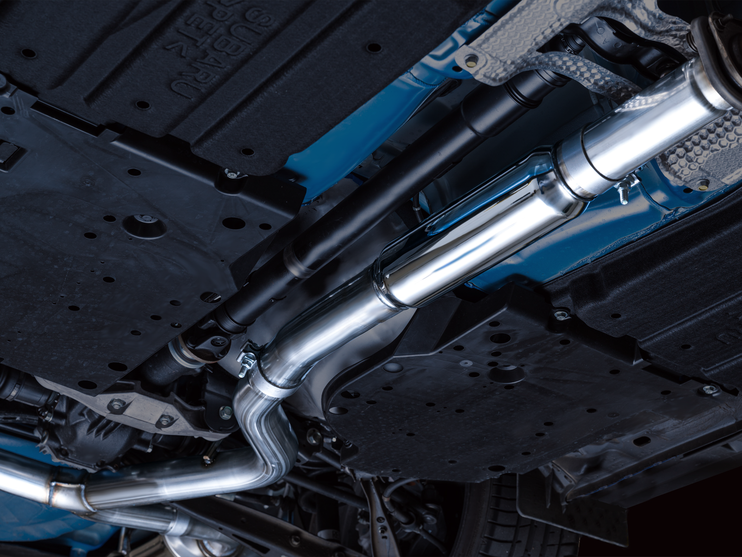 AWE Touring Edition Exhaust for VB Subaru WRX - Chrome Silver Tips - Mounted