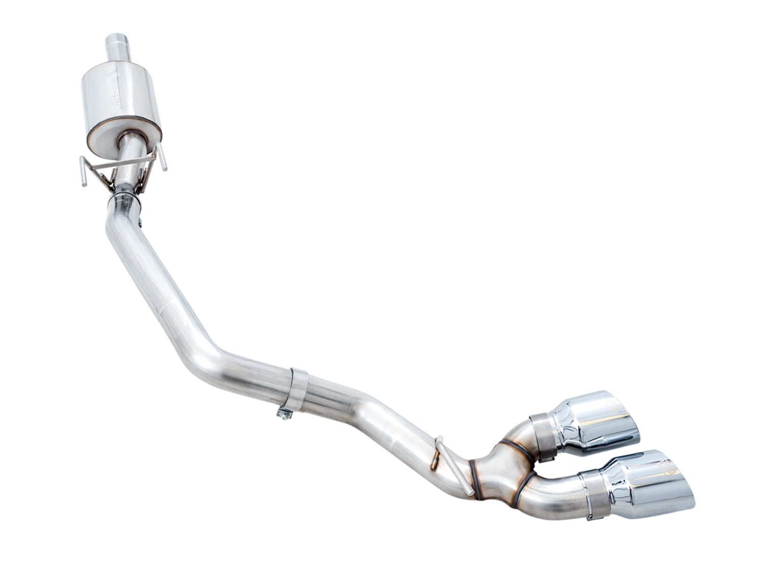 AWE 0FG Single Side Exit Catback Exhaust for 4th Gen RAM 1500 5.7L (without bumper cutouts) - Dual Chrome Tips - out of package
