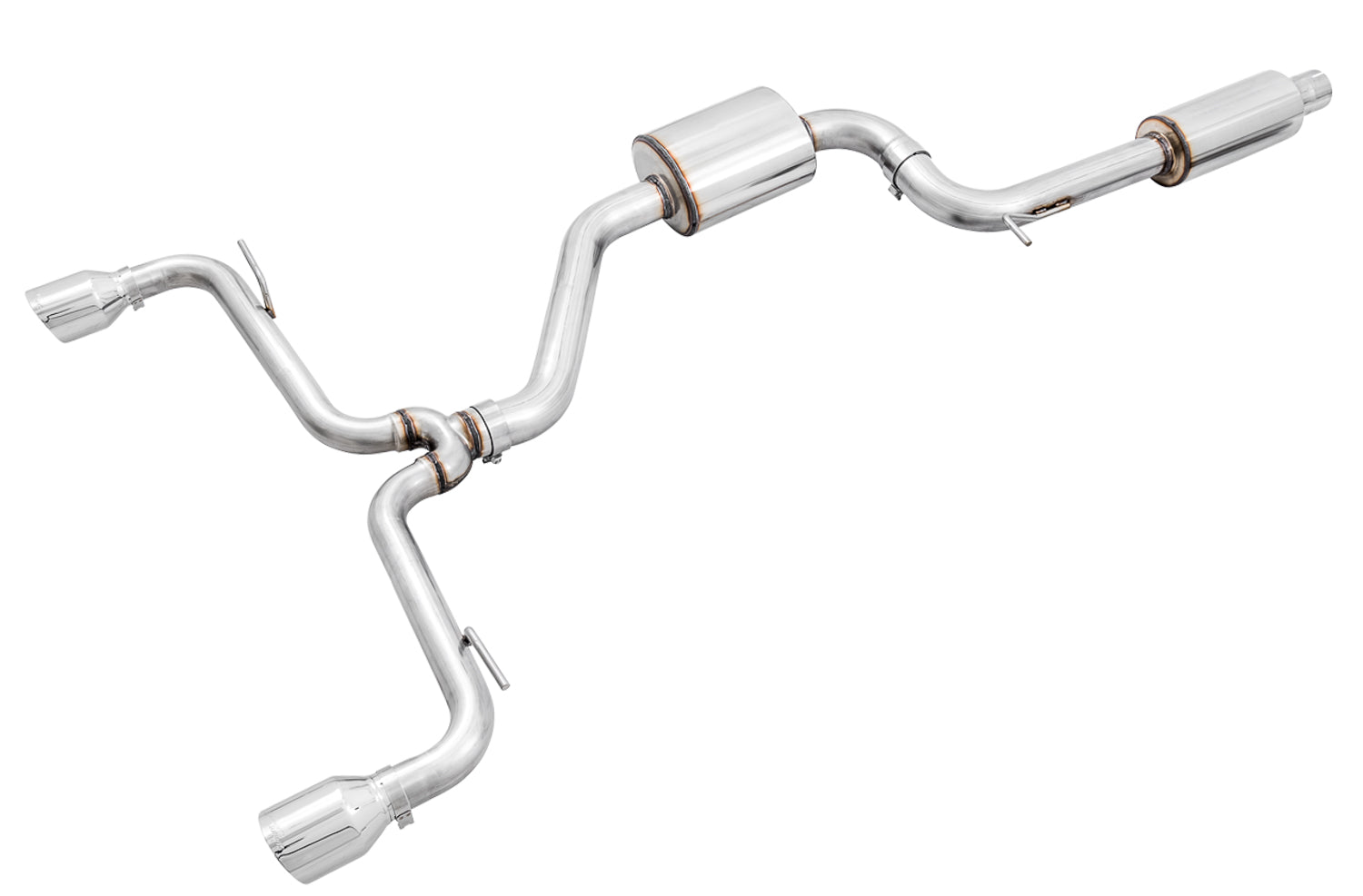 AWE Touring Edition Exhaust for VW MK7.5 GTI - Chrome Silver Tips - Primary