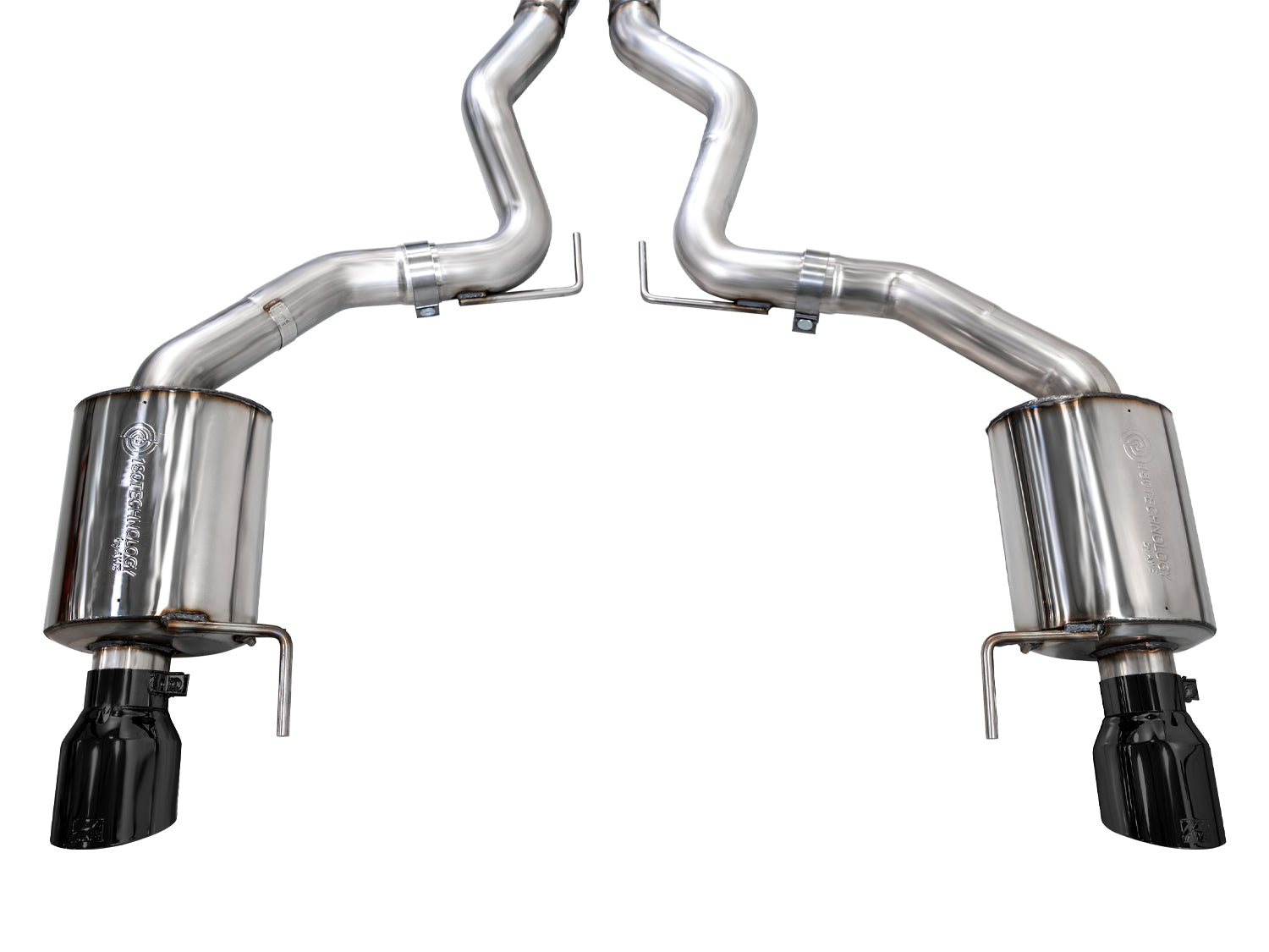 AWE Touring Edition Exhaust for S650 Ford Mustang GT Fastback - Dual Diamond Black Tips - out of package