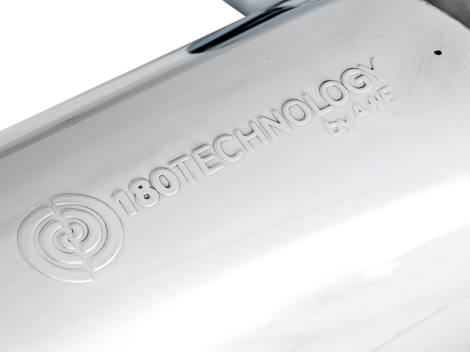 AWE Touring Edition Cat-back Exhaust for the 2018+ Mustang GT - Quad Chrome Silver Tips - Close Up