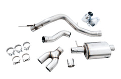 AWE 0FG Exhaust with BashGuard for Ford Ranger - Dual Chrome Silver Tips - out of package