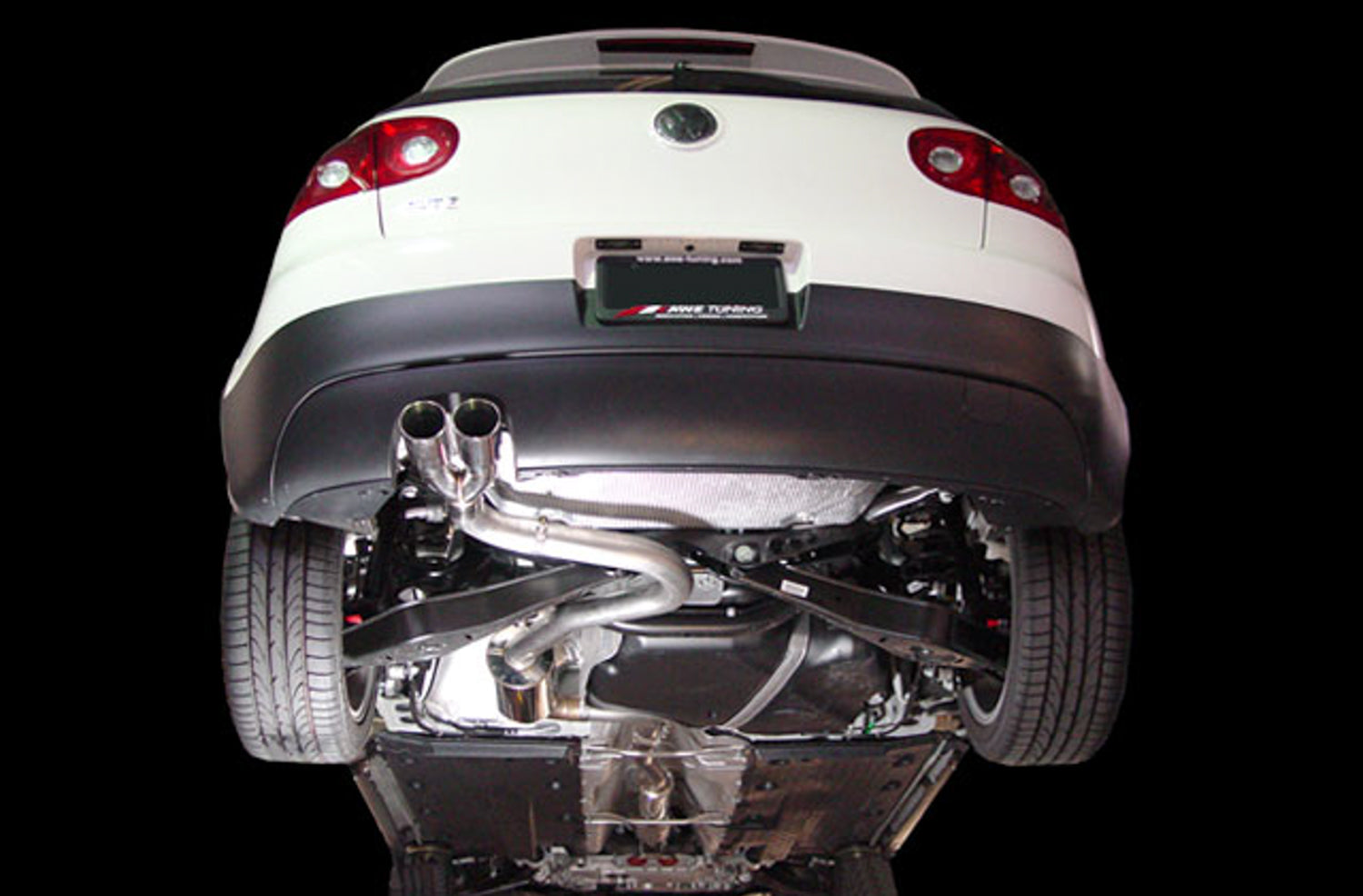 AWE Performance Exhaust for VW MK5 GTI, Chrome Tips - Mounted
