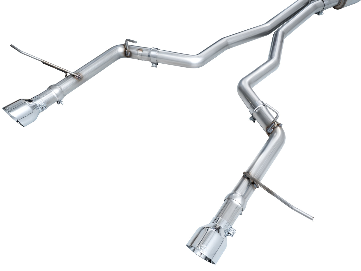 AWE Track Edition Exhaust for Dodge Durango 3.6 / 5.7 - Chrome Silver Tips - out of package