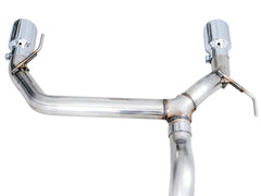 AWE 0FG Catback Exhaust for Ford Bronco with BashGuard™ - Dual 4.5" Chrome Silver Tips - out of package