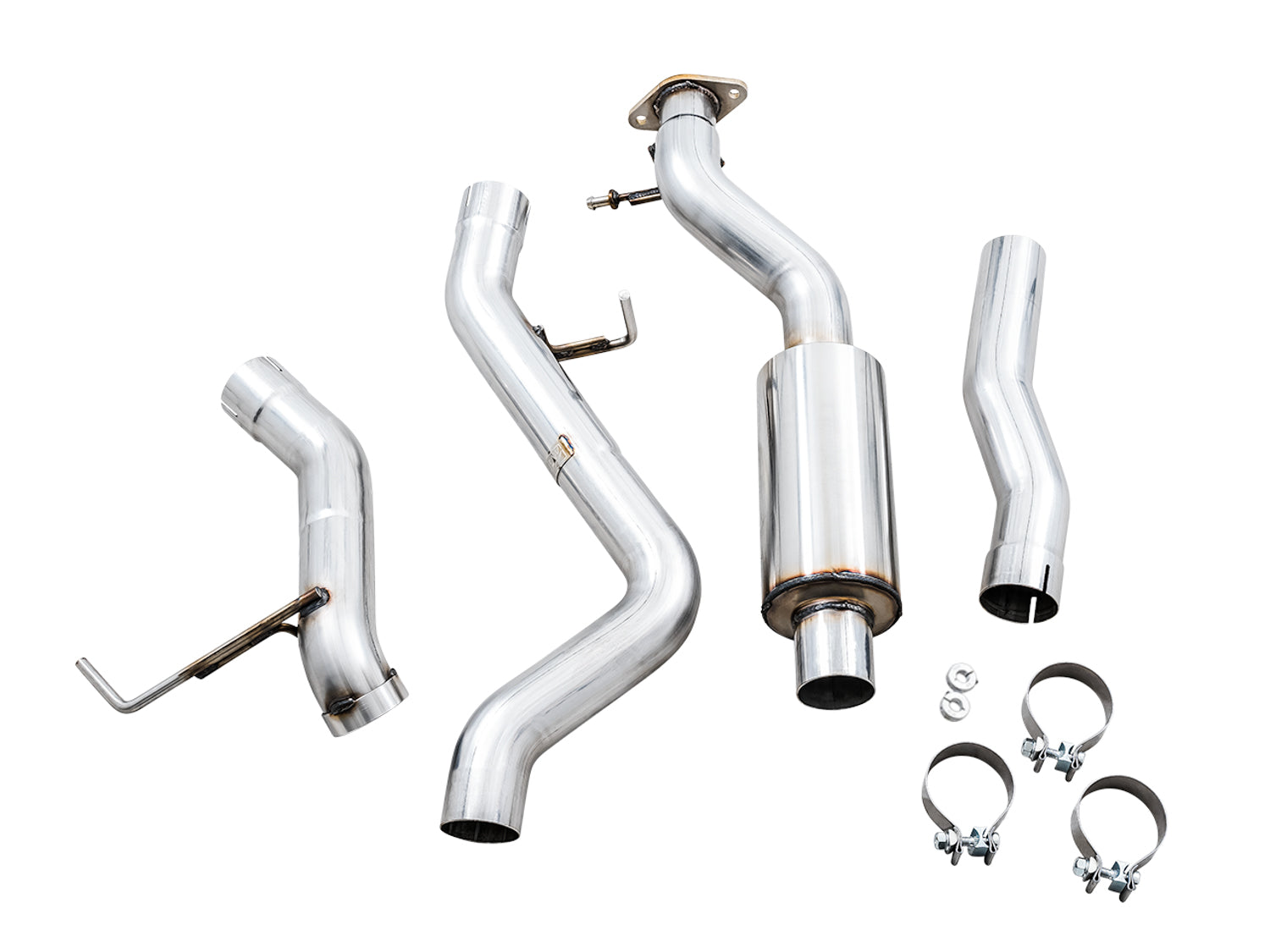 AWE 0FG Catback Exhaust for Ford Bronco with BashGuard™ - no tips - out of package