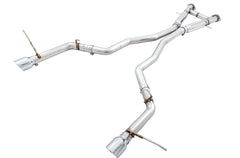 AWE Track Edition Exhaust for Jeep Grand Cherokee SRT - Chrome Silver Tips - Primary