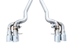 AWE SwitchPath™ Axleback Exhaust for BMW F90 M5 - Chrome Silver Tips - out of package