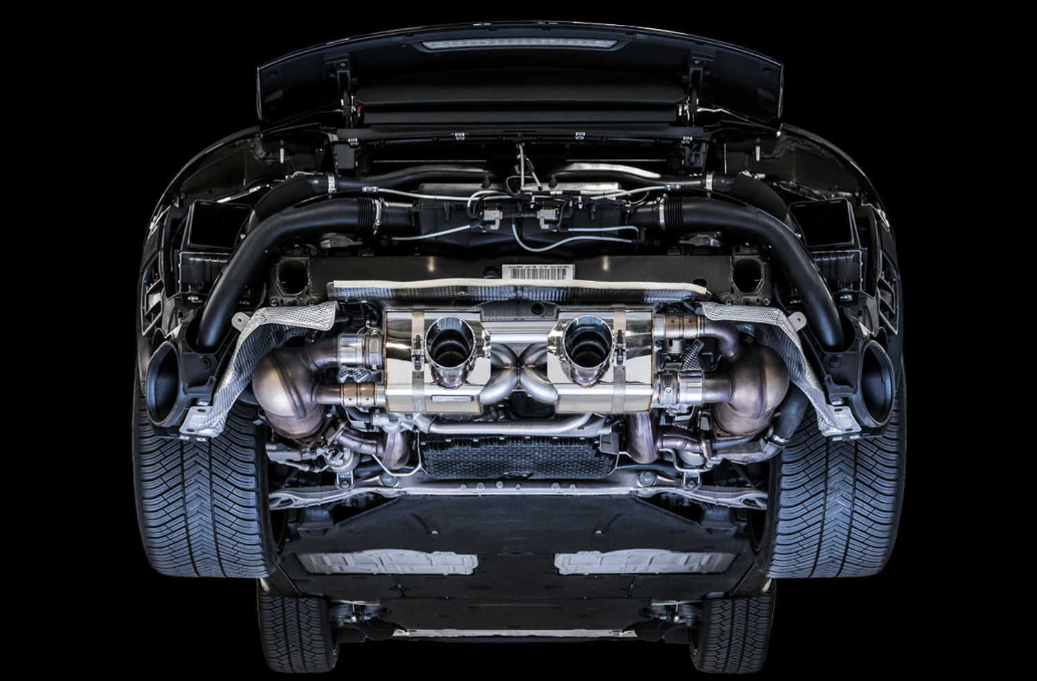 AWE SwitchPath™ Exhaust for 991.2 Carrera / S / GTS with PSE - Chrome Silver Tips - Mounted