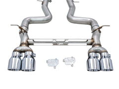 AWE Track Edition Catback Exhaust for BMW F8X M3/M4 - Chrome Silver - out of package